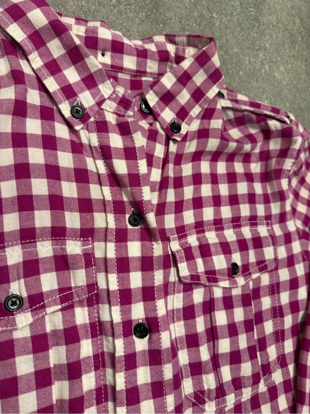 EUC Vintage GAP Women’s Gingham Cotton Flannel Size M
